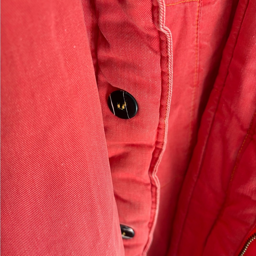 J. America Vibrant Salmon Trench Coat - Picture 4 of 4